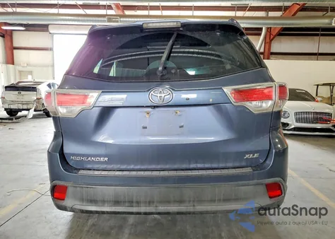 2014 Toyota Highlander Xle z USA, uszkodzony, nr VIN 5TDKKRFH7ES033098